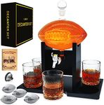 Football Whiskey Decanter Set with 