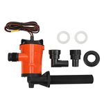 Aerator Pump for Boat 800GPH Livewell Pump Bait Tank Aerator 12V Submersible Cartridge Boat Bilge Pump for Marine