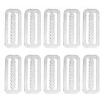 Tsudoku 10Pcs 2 Inch Diving Webbing Belt Slide Stopper Weight Retainer Clips with Teeth for Standard 2 Inch (5.1cm) Webbing Belts