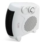 CUQOO Powerful 2KW Fan Heater with 2 Heat settings & Cool Function - Upright Electric Quiet Space Heater for Home with Variable Thermostat, Low Energy Usage