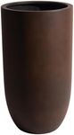 Wil&Vic89s Neptune Round Fiberglass Planter 33.5H x18.9D Indoor Rust