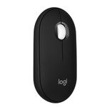 Logitech Pebble Mouse 2 M350s Slim Bluetooth Wireless Mouse, Portable, Lightweight, Customizable Button, Quiet Clicks, Easy-Switch for Windows, macOS, iPadOS, Android, Chrome OS - Black