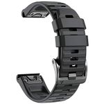 Notocity Compatible with Fenix 6 Watchbands 22mm Band for Fenix 6/Fenix 6 Pro/Fenix 5/Fenix 5 Plus/Forerunner 935/Forerunner 945/Approach S60/Quatix 5(Black)