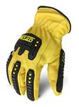 Ironclad Mens Work Glove 360 CUT LEATHER IMPACT, Yellow, 1 Count Pack of US