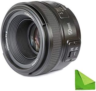 YONGNUO YN EF 50mm f/1.8 AF Lens YN50 Aperture Auto Focus for Nikon Camera as AF-S 50mm 1.8G with Cleaning Cloth