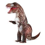 MXoSUM Inflatable T-rex Costume for Adult Blow up Dinosaur Costume Funny Dino Halloween Costume Party Cosplay Costume