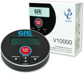 CPR V10000 Call Blocker with Dual Mode Protection - Add Numbers to The Block or Allow List for Total Protection - Block Robocalls, Scam Calls, and Unwanted Calls at The Touch of a Button