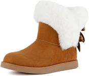 Juicy Couture Womens Kave Faux Suede Winter & Snow Boots Brown 6 Medium (B,M)