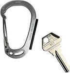 Outdoor Element - Sparky & Scratch Key - Fire Starting Carabiner with Embedded Ferro Rod and Blank Key with Integrated Striker and Hex Driver - Blank Keys Available in SC1 or KW1. (Silver SC1)