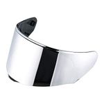 LS2 FF320 FF353 FF328 Helmet Visor Replacement Lens For Rapid Stream Model Full Face Helmet Glasses (Chrome Silver)