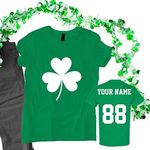 Personalized Jersey St Patrick's Day T Shirts - Saint Pattys Jersey Tee & Irish Outfit