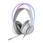 Redragon H231 Scream Wired Gaming Headset, Stereo Surround Sound, 40mm Drivers, Leather Foam Ear Pads, Noise-canceling Microphone, Dynamic RGB Lighting, Works with PC/PS4/PS5/NS/Xbox-one