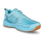 Nivia Super Court 2.0 Badminton Shoes | The Pinnacle of Court Excellence | Perfect for Badminton, Pickleball, and Padel | Precision Comfort and Exceptional Court Play | (Sky Blue) | Size UK07