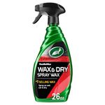Turtle Wax 1 Step Wax & Dry - 769 ml - Achieve Premium Shine with Ease - Spray, Dry, and Shine Your Car in Minutes - Carnauba Wax and Protective Polymers for Maximum Protection