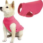 Gooby Stretch Fleece Pull Over Cold Weather Dog Vest, Medium, Pink