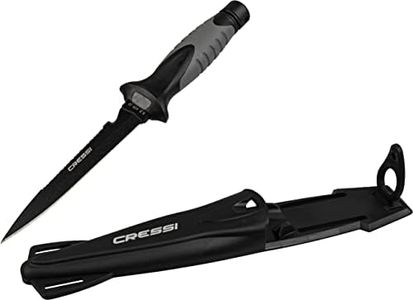 Cressi FINISHER KNIFE Dive Knife - Black, Adult