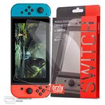 Orzly Glass Screen Protectors compatible with Nintendo Switch Premium Tempered Glass Screen Protector TWIN PACK [2x Screen Guards - 0.24mm] for 6.2 Inch Tablet Screen on Nintendo Switch Console