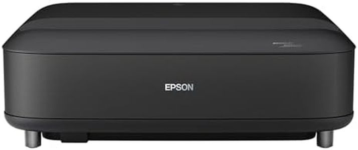 Epson Lifestudio Grand Ultra Short Throw Laser Projector, 4K PRO-UHD, Sound by Bose Technology and Epson Studio App, Built-In Google TV for Easy Streaming, Plus 3-Chip 3LCD Technology — Black