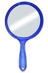 Foreign Holics Handle Mirror for Makeup for Women and Girls (1Pcs) 1x-5x Zoom (Blue)