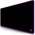 TITANWOLF - XXL Speed ​​Gaming Mouse Pad 900 x 400mm - XXL Mousepad - Large Size Table Pad - Improves precision and speed - BLACK AND PURPLE