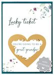 Jolicoon Pregnancy announcement scratch card - You are going to be a great grandpa with envelope - Baby announcement great grandpa