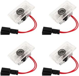 Lzmytsdklo 2025 4 PCS No Fade LED Welcome Light HD Car Door Shadow Projector Ghost Ceremony Sense Welcome Enter Light,Compatible with Model 3 Y X S Accessories