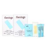 Flamingo Face Wax Kit - Women's Waxing Kit with 40 Strips, 2 Calming Serums and 12 Post-Wax Cloths