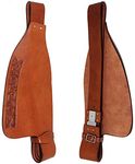 CHALLENGER Horse Western Adult Tooled Leather Replacement Saddle Fender Pair 5220DT