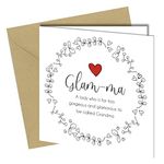 BIRTHDAY CARD / MOTHERS DAY CARD THANK YOU CARD for Gran / Grandma / Granny GLAM-MA BIRTHDAY for Grandma HUMOUR Funny Rude Joke #1392