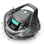 AIPER Swimming Pool Robot, Pool Vacuum Cleaner with 90 Minutes of Operation, Swimming Pool Cleaner with Dual Drive Motor, Wireless, Ideal for Pools Under 80 Square Metres