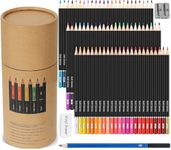 Corslet 75 Pc Pencil Colour Set 72 Colour Pencils for Artists 1 Sharpener 1 Eraser for Adult Coloring Books School Supplies Soft Core Colour Pencil Set for Kids Sketching Drawing Pencils Art Supplies