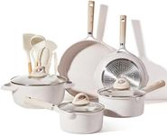 CAROTE Pots and Pans Set Nonstick,Induction Kitchen Cookware Sets, 11Pcs Non Stick Cooking Set w/Frying Pans & Saucepans(PFOS, PFOA Free)