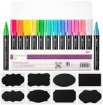 Mr. Pen- Chalk Markers, 12 Pack, Assorted Colors, 8 Labels, Chalkboard Markers, Liquid Chalk Markers for Chalkboard, Chalk Pens, Chalk Marker, Glass Markers, Liquid Chalk Markers Erasable