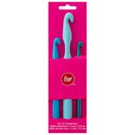 Boye 3399101000 Ergonomic Crochet Hook Set, Size L P Q, torqouise Green,lightblue Sky Blue