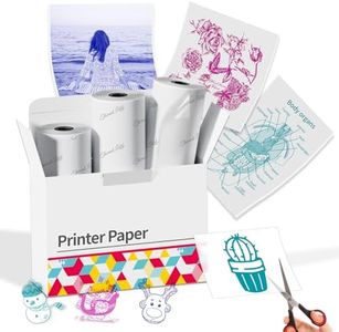 Memoking Sticker Paper - Transparent Thermal Sticker Compatible with Phomemo M02 Paper for M02 M02E M02X Q02 Y02C M02L M02D M04S Mini Printer, 50mmx3.5m/Roll, 3 Rolls, Clear Background Colored Text