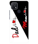 Pappu Designer Printed Dad and Mom Back Case Cover for Oppo A15 / A15s (Multicolor,Hard Plastic)