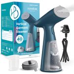 HOMEBASIC Handheld Garment Steamer for Ironing Clothes, All Fabrics| 1000W Steam Iron for Clothes | 40 Sec Fast Heating, 120ml Water Tank, Vertical & Horizontal Steaming up to 25g/min, Auto Shut Off