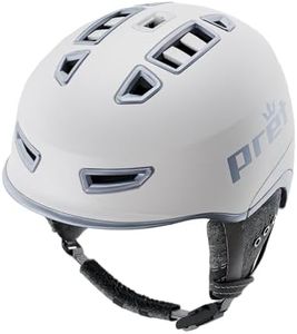 PRET Vision Ski & Snowboard Helmet | MIPS Protection | Level C Adjustable Ventilation | White | Medium