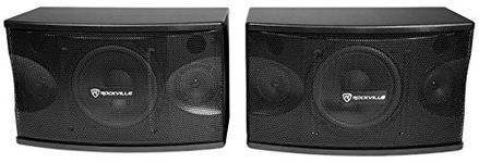 Rockville Pair 8" 3-Way 800 Watt Karaoke/Pro Speakers+Wall Brackets/MDF (KPS80)