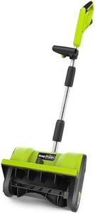 SnapFresh 20V Snow Shovel Cordless,12” Electric Snow Thrower kit,Without Battery and Charger(Green)