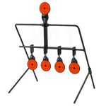 KCT Shooting Practice Spinning Metal 5 Targets Self Resetting Air Gun Rifle Set Freestanding Target