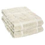 All-Clad Solid Kitchen Towels: Highly Absorbent, Super Soft Long Lasting - 100% Cotton, 17"x30" Tea Towels for Cleaning & Drying Dishes, Pans, Glassware, or Countertops, (2-Pack), Almond