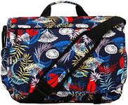 J World New York Thomas Laptop Messenger Bag for Women & Men. Kids Computer Bookbag, Multicolor, 13.5 X 17 X 6" (H X W X D)"