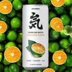 CHI FOREST Flavored Sparkling Water, Calamansi Lime, 11.15 fl oz Cans(pack of 24)