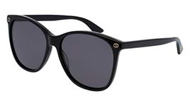 Gucci Women's 0024S_001 Sunglasses, Black, 58