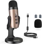 zealsound USB Microphone, k66 Gold 