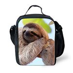 Amzbeauty Flash Sloth Kids Insulated Freezable Thermos Square Cooler Lunch Bag