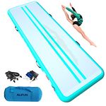 ALIFUN Tumbling Track Mat 10ft 13ft 16ft 20ft Tumble Track Thick 4-8 Inches Gymnastics Tumbling Mat Inflatable Training Track Mat with Electric Air Pump