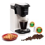 Mixpresso Single Cup Coffee Maker, Personal Single Serve Coffee Brewer Machine, Compatible with Single-Cups, Quick Brew Technology, Programmable Features, One Touch Function