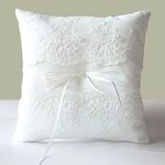 ATAILOVE Wedding Ring Pillow, Lace 